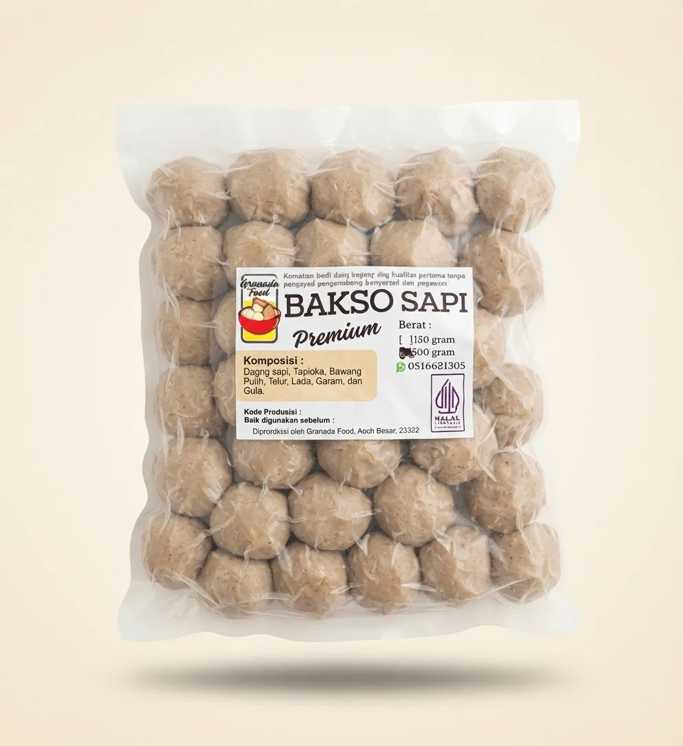 Bakso Sapi Premium kemasan 500 gram